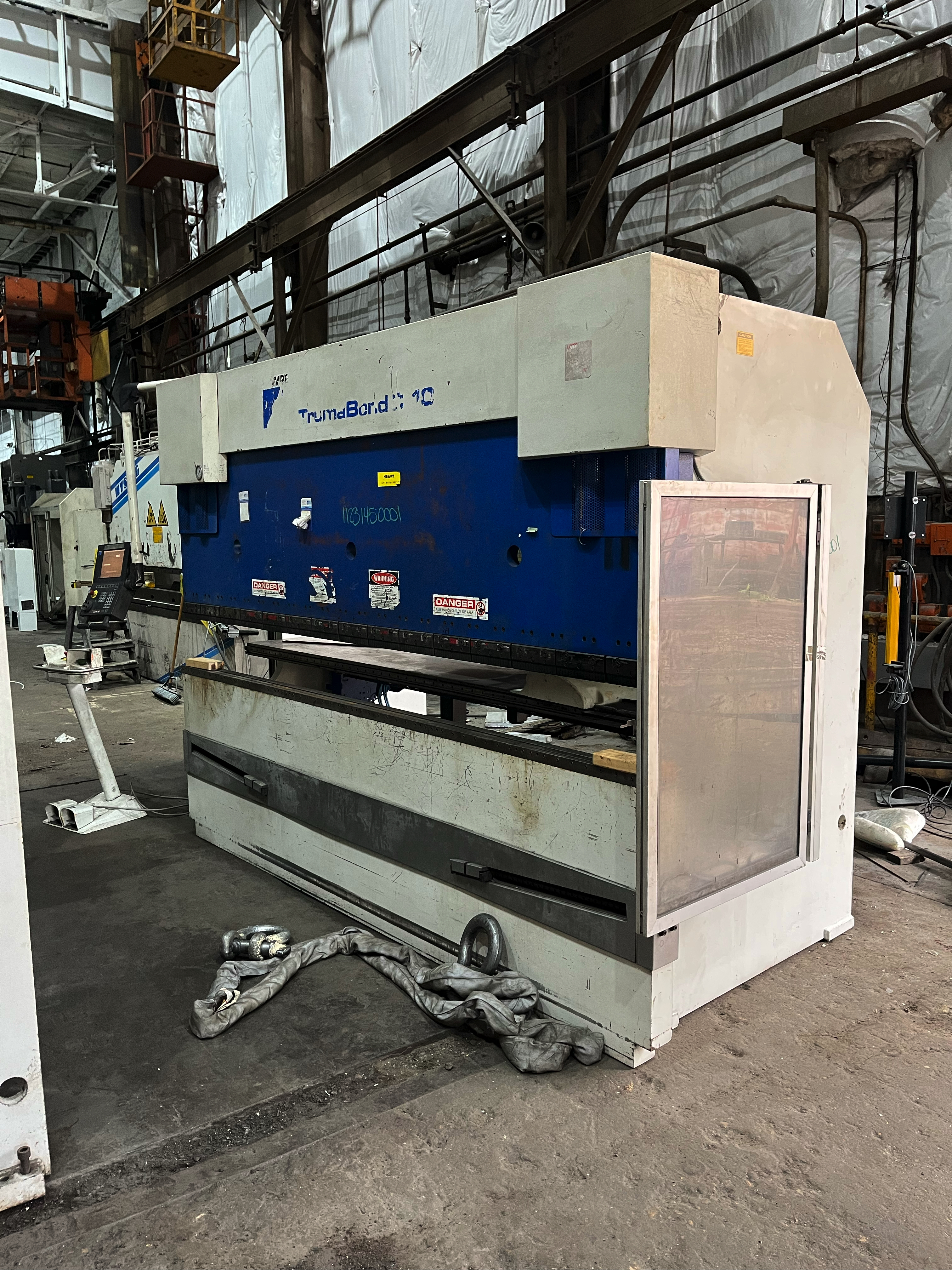 121 Ton X 10’ Trumpf Trumabend C110 CNC Hydraulic Press Brake 